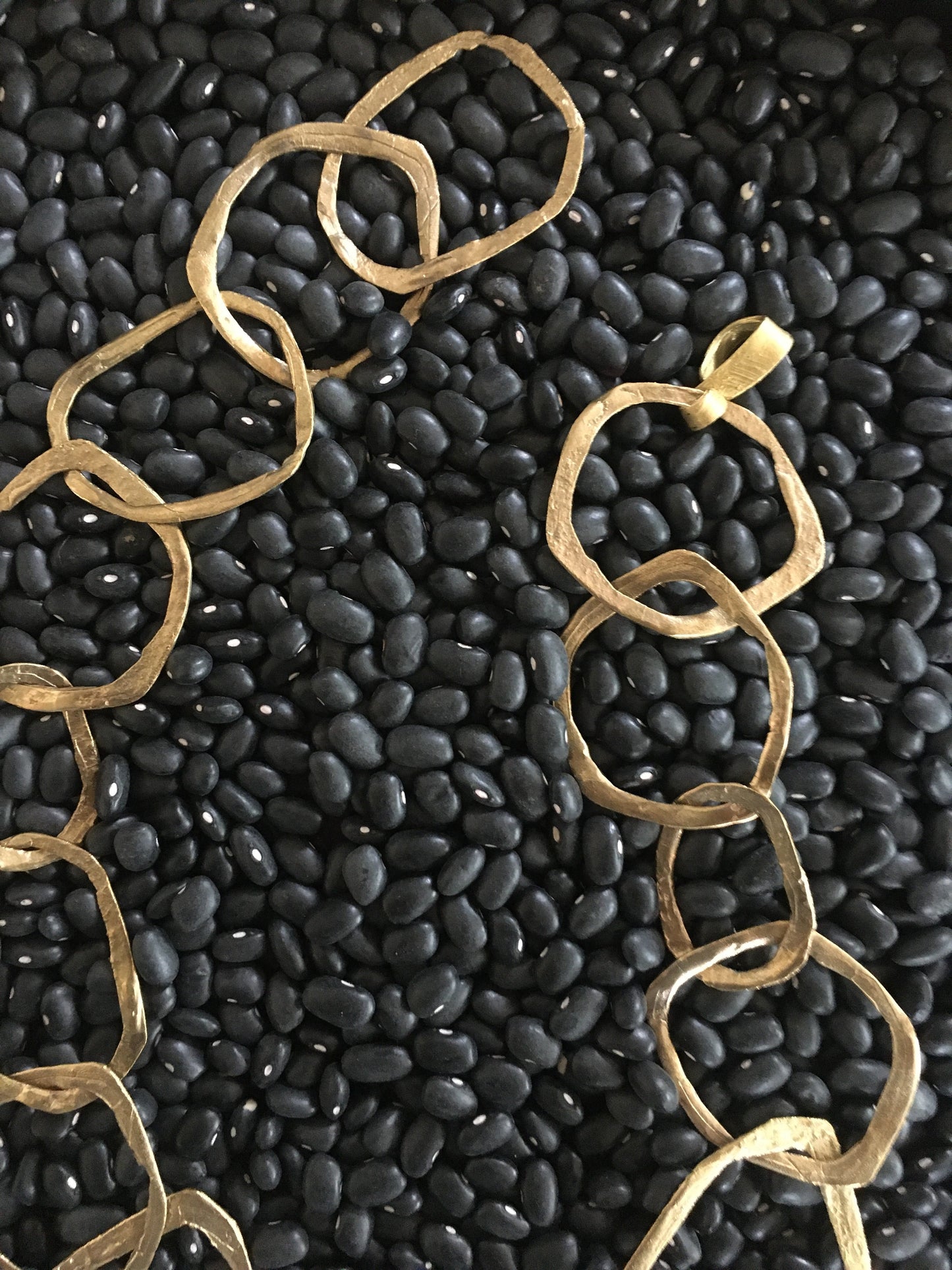 BRASS CHAIN RUSTIC NECKLACE
