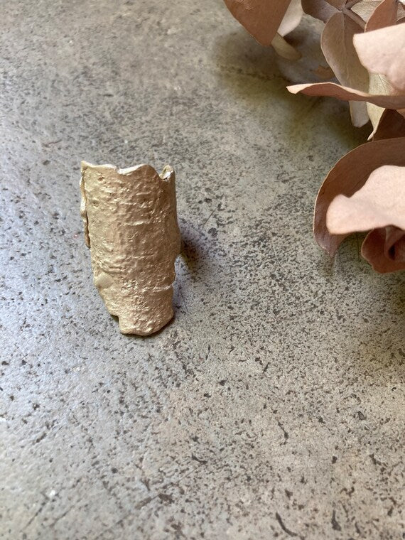 STERLING SILVER TEXTURIZED BIG RING