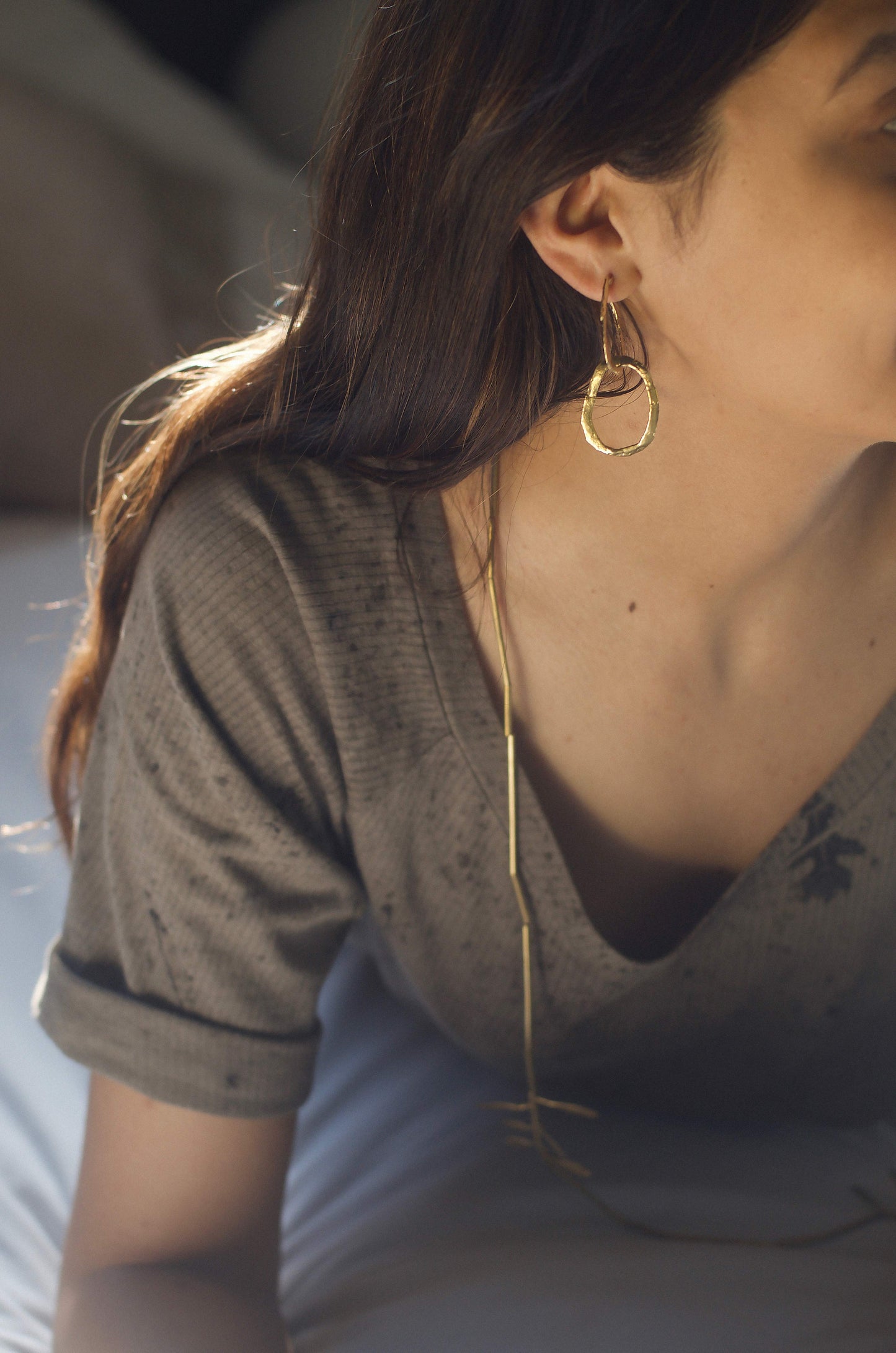 CHAIN RUSTIC EARRINGS