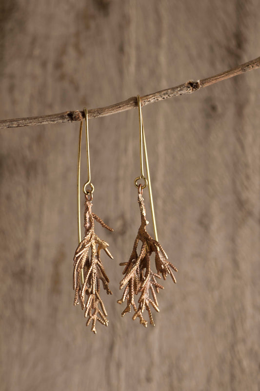 CYPRESS BRANCH LONG EARRINGS