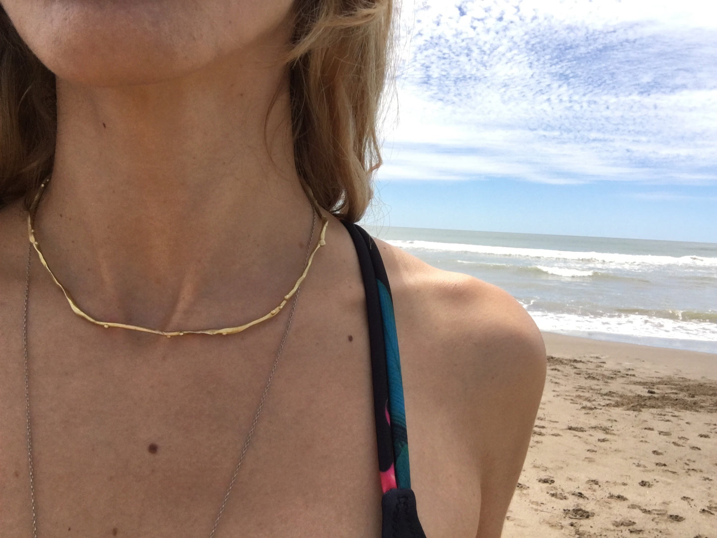 SEA CHOKER STACKABLE NECKLACE